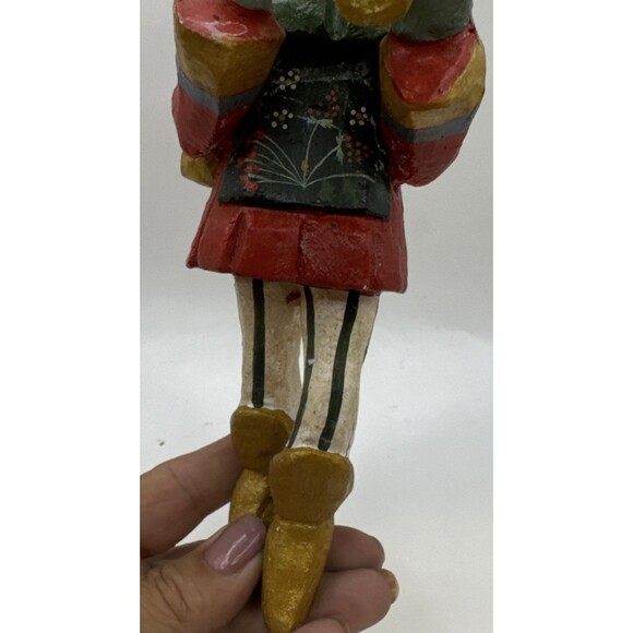 2 VTG HOFH Lord A Leaping Piper Piping Wooden Ornaments 12 Days Of Christmas - Picture 4 of 13